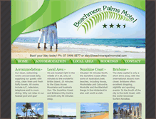 Tablet Screenshot of beachmerepalmsmotel.com